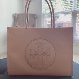 Tory Burch Small Ella Bio Tote - Light Sand - Like New